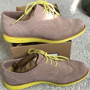 Cole Haan suede tie shoes